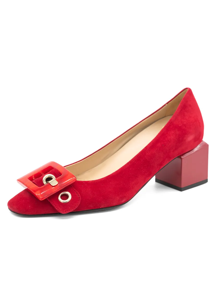 Nuri Block Heeled Pump Refined Ease