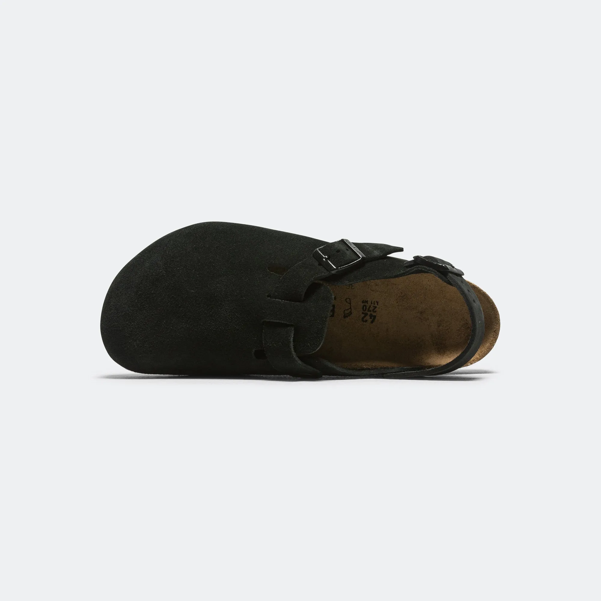 Tokio - Black Suede Leather Comfortable Insole