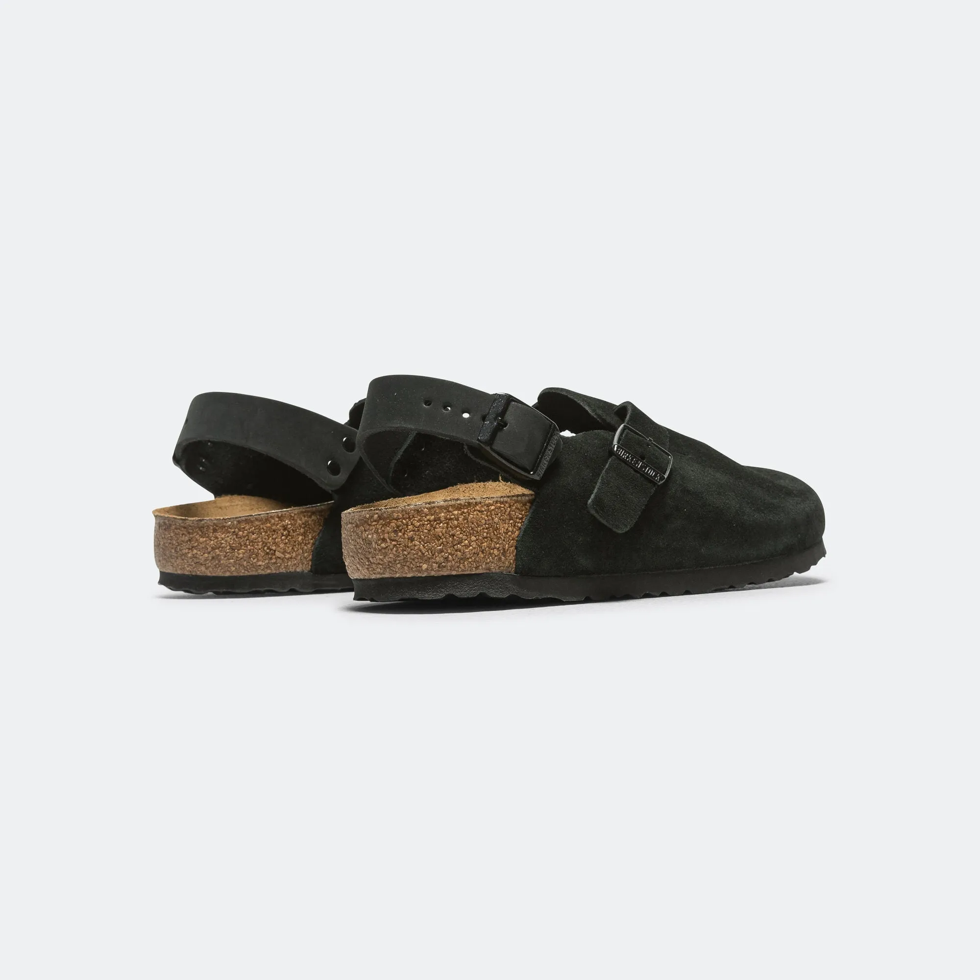Tokio - Black Suede Leather Flexible Beach Shoes