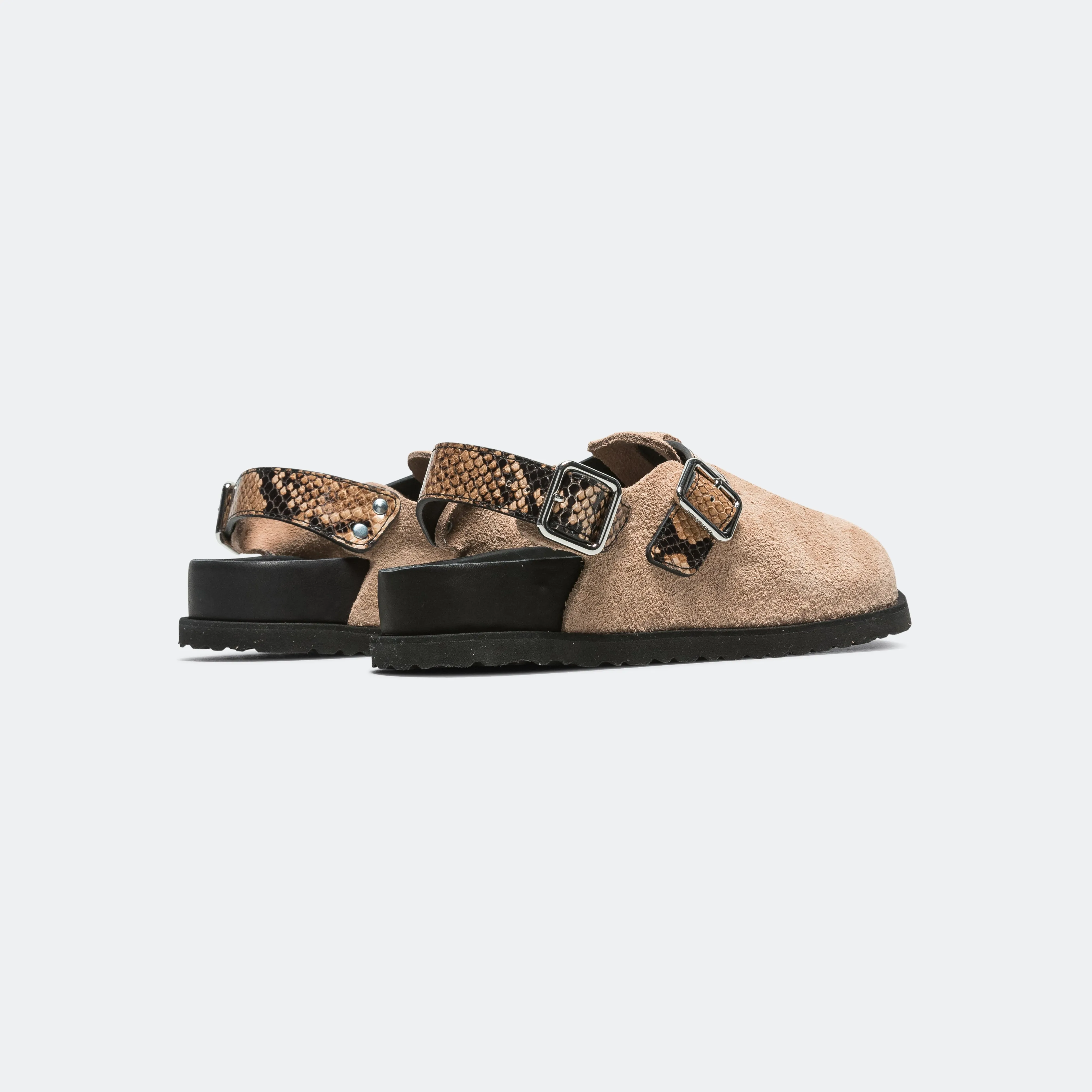 platform Tokio Cazador Narrow - Brown Snake Leather