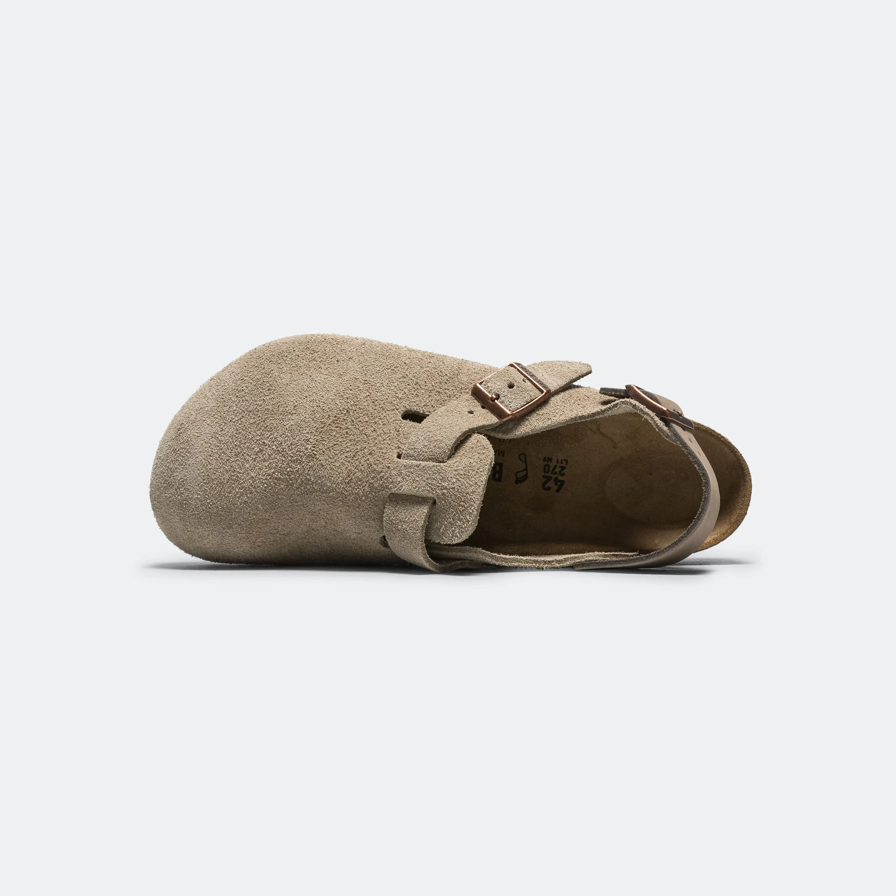 Tokio - Taupe Suede Leather Heel Ease