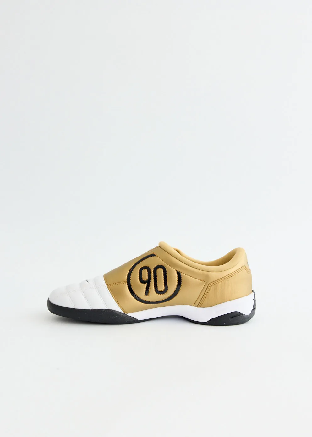 Foot Care microfiber Total 90 'White Metallic Gold' Sneakers