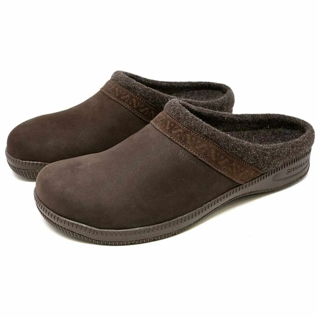 Men's Halstatt Wool Lined Leather Clog World Walk