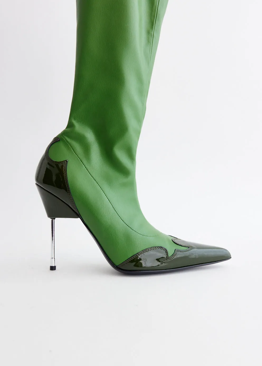 x Gia Borghini Charleston Boots Non-Slip Grip Punch Step