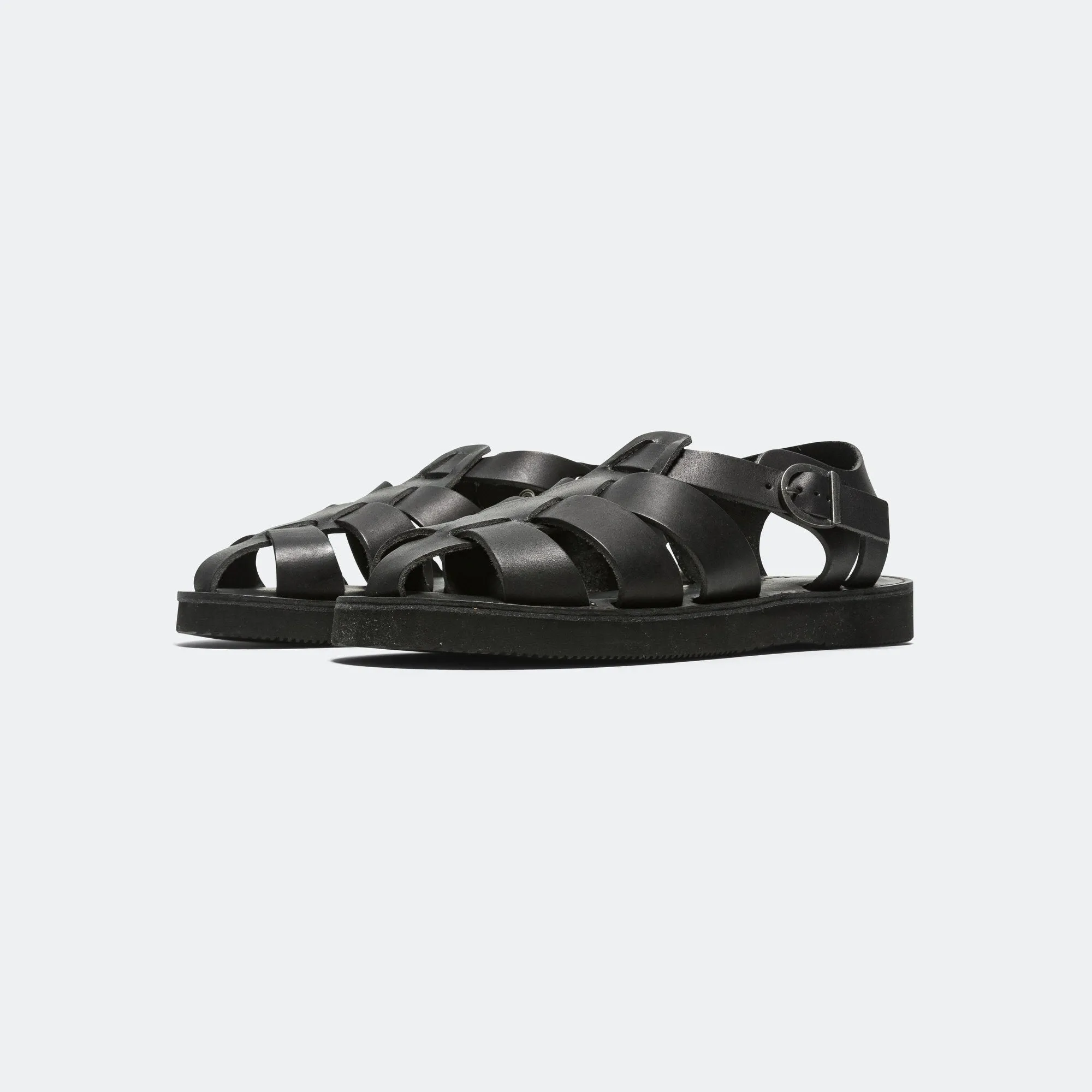 Gurkha Sandal - Black Easy Slip On hypoallergenic material