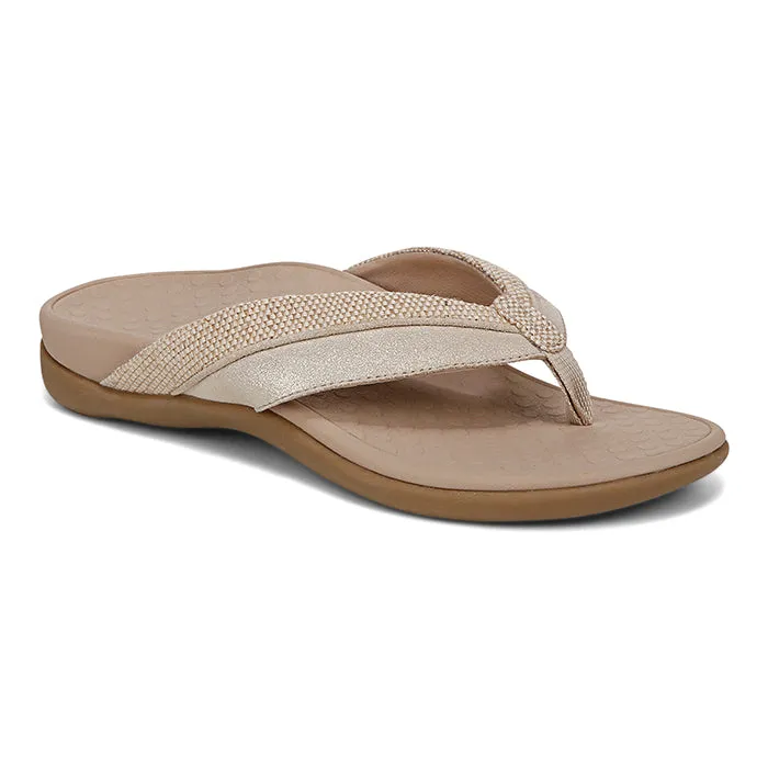 Stylish Casual Footwear Modern Womens Vionic Shore in Natural/Gold