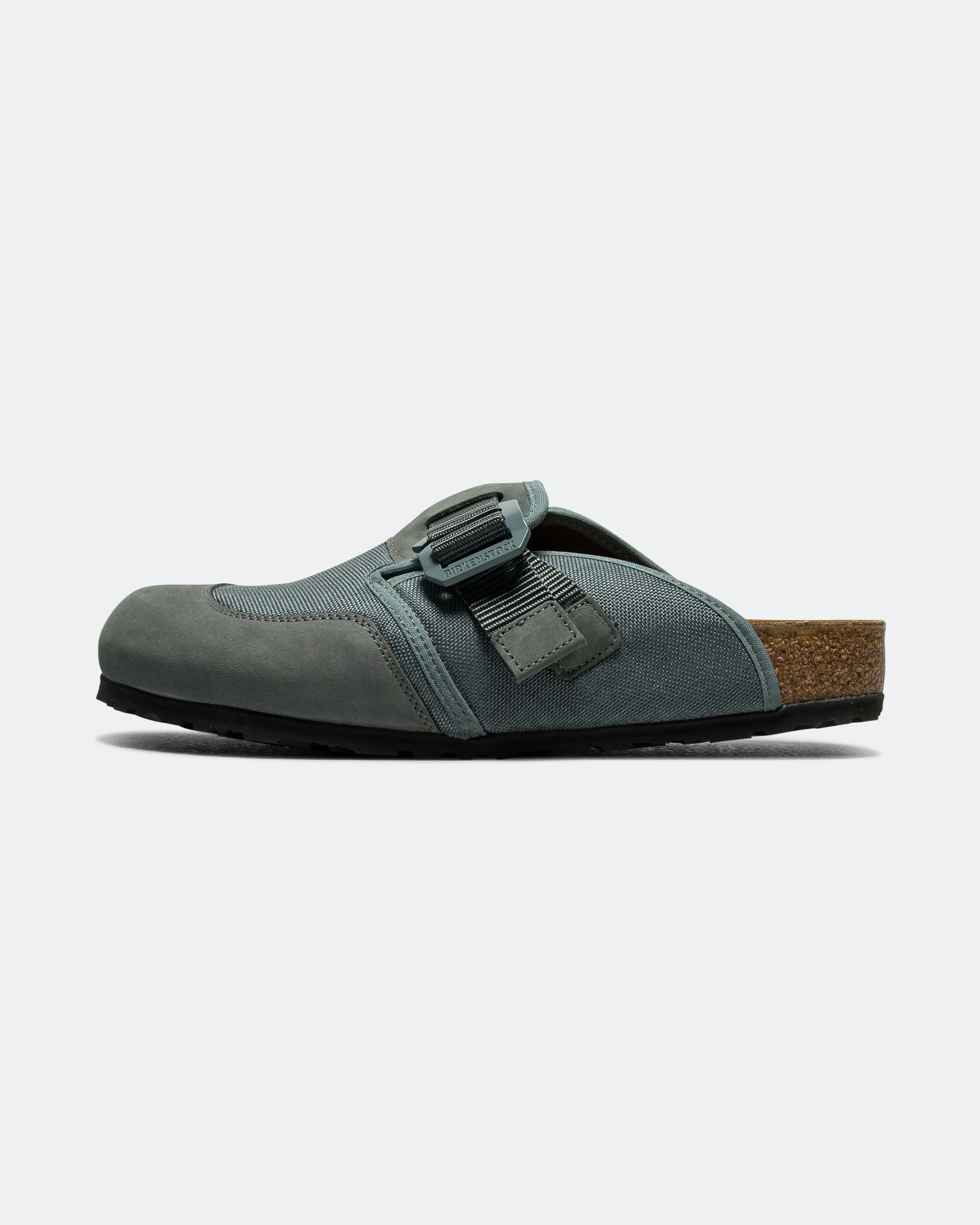 Boston Nova - Basalt Grey Textile/Nubuck Leather Regular Stylish Travel Flats Chic Comfort