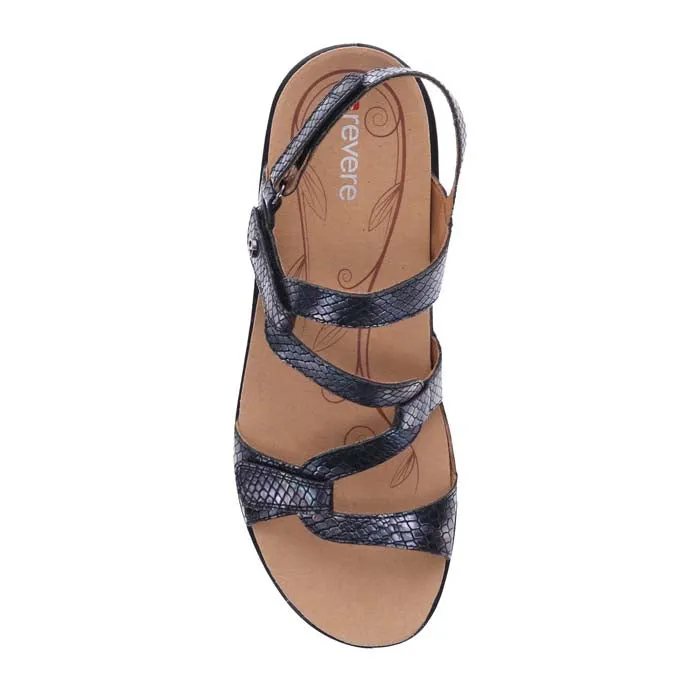 Travel sandals Back Help Womens Revere Emerald in Slate Interest