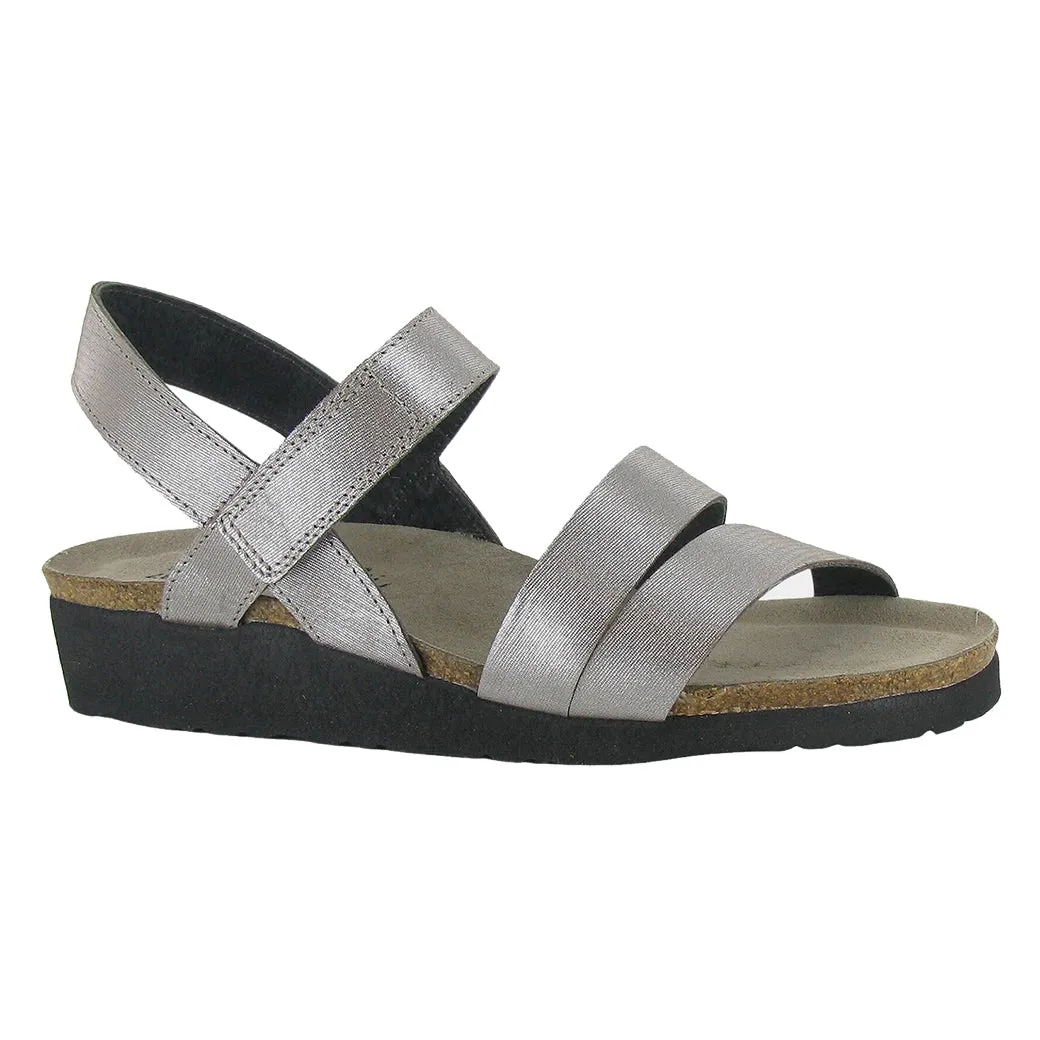 Comfort and style Ocean Breeze Womens Naot Kayla in Silver Threads