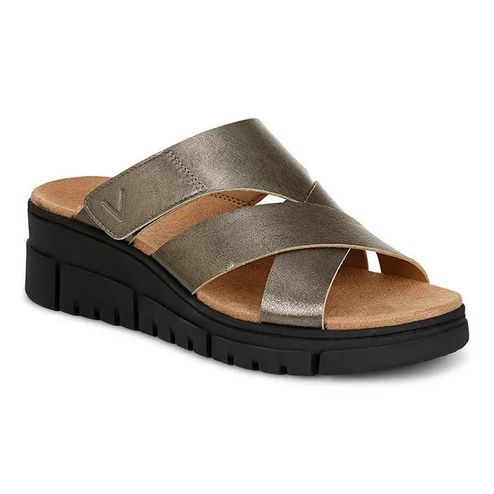 Womens Vionic Uptown Sunset in Gunmetal Summer Adventure ergonomic