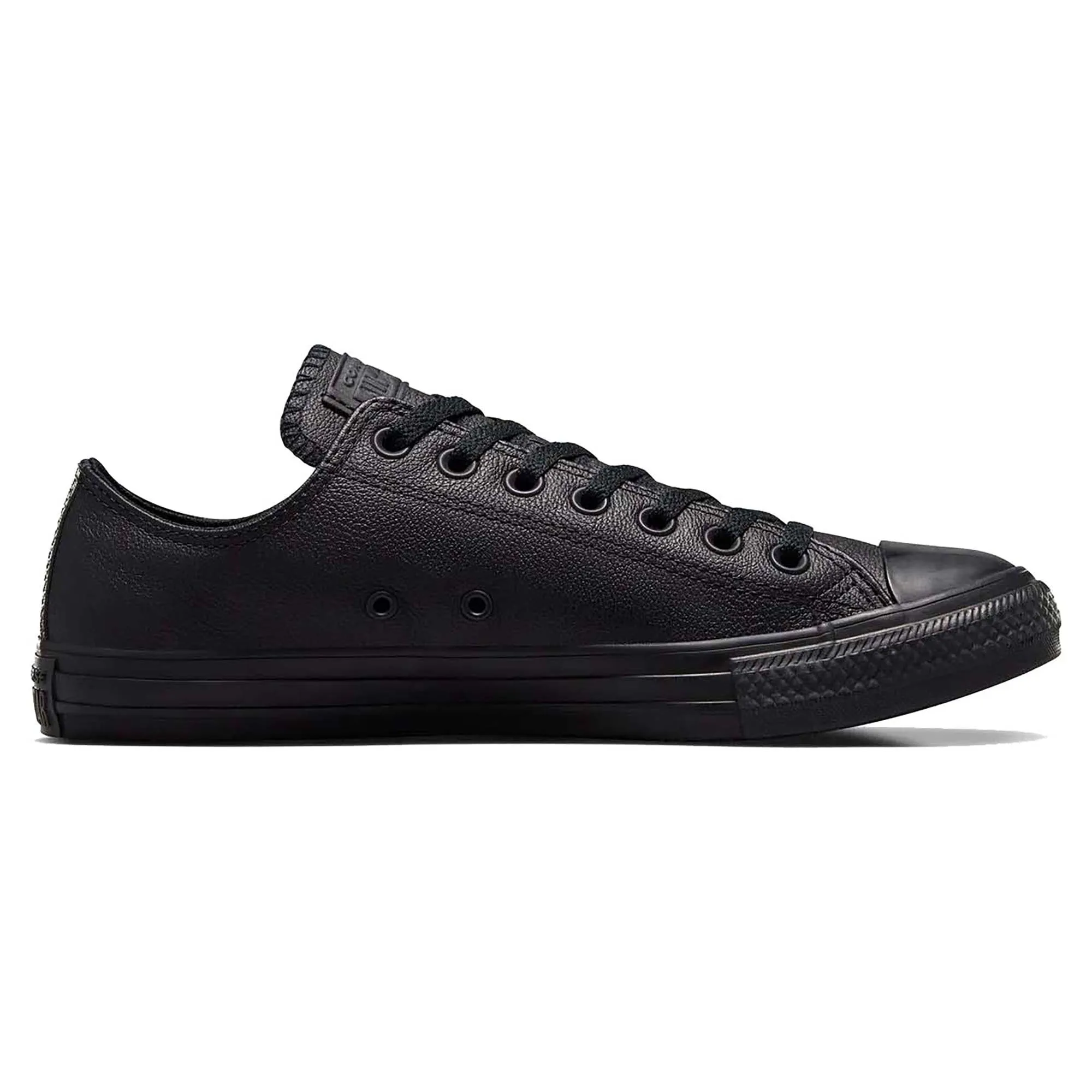 Chuck Taylor All Star Leather Low Top Mono Unisex Sneakers Flexible Chassis