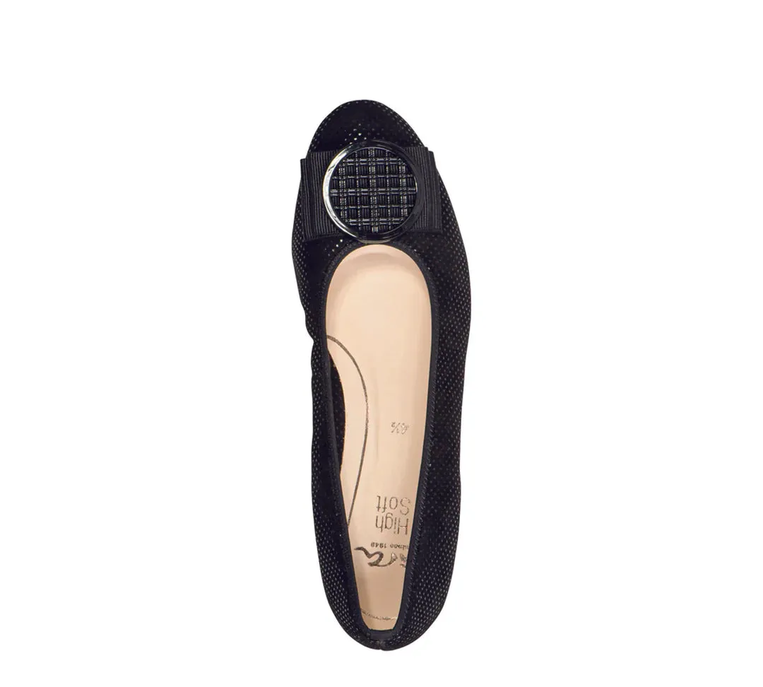 Bambi Women's Ornament Ballet Flat Sturdy Fit Prime Walk