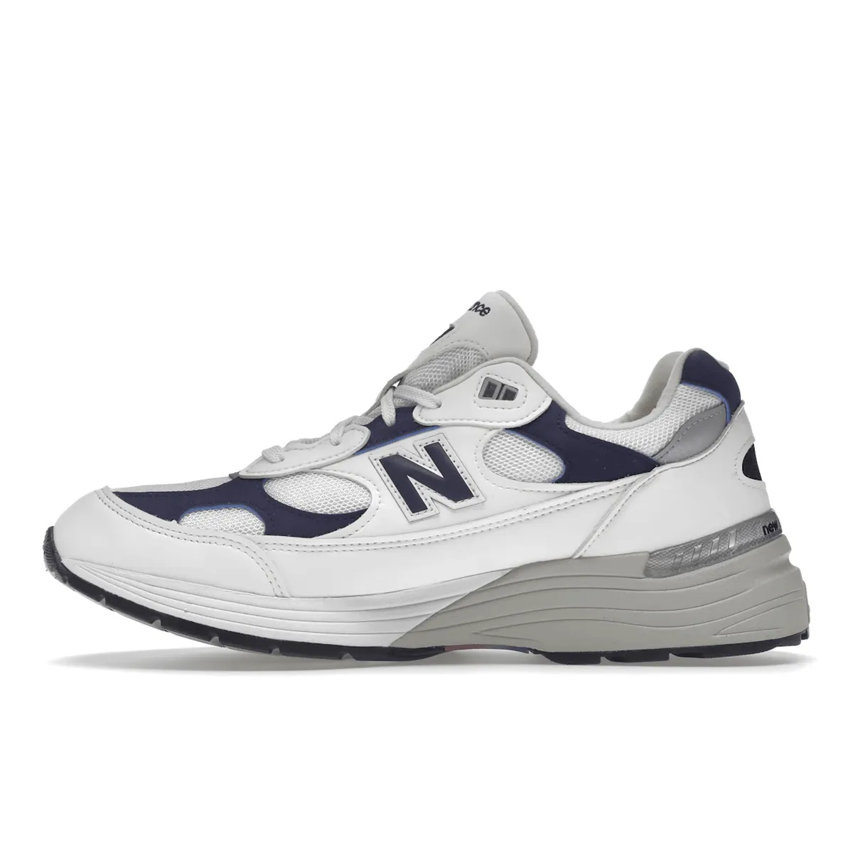 New Balance 992 White Navy Cushioned lining