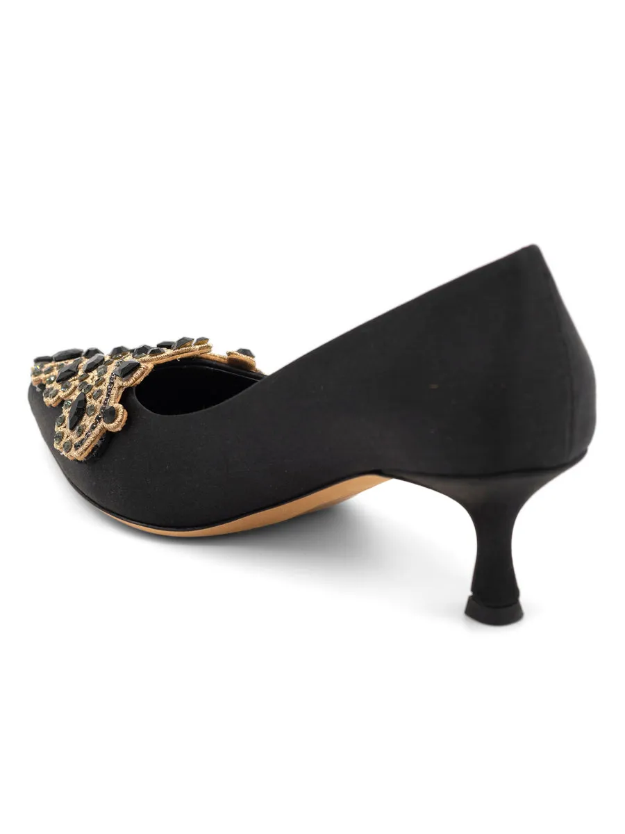 Sabrina Pointed Toe Kitten Heel Flexible Lining western