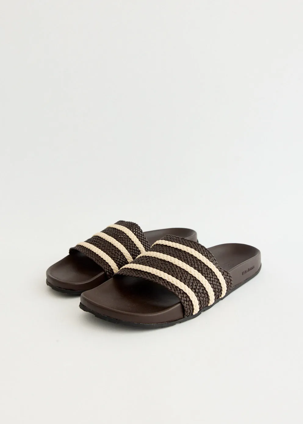 label Senior x Wales Bonner Adilette 'Dark Brown' Slides