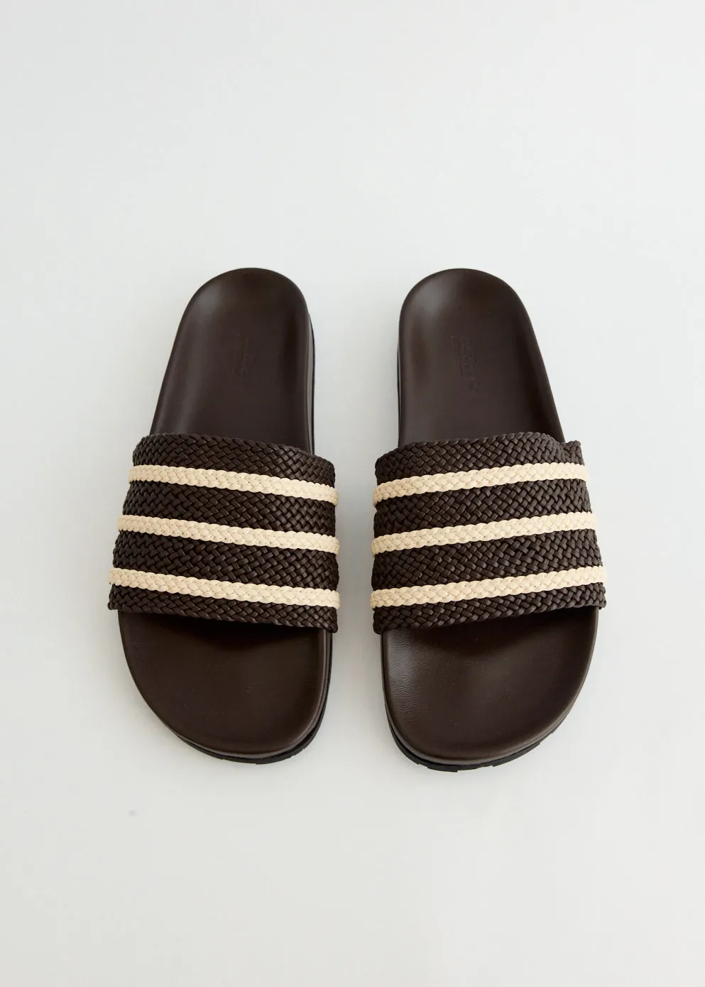 x Wales Bonner Adilette 'Dark Brown' Slides Step Light