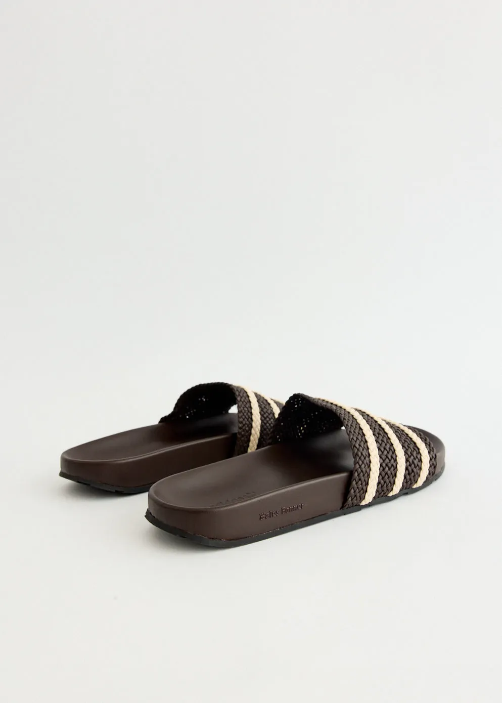 x Wales Bonner Adilette 'Dark Brown' Slides ShockAbsorbingSole
