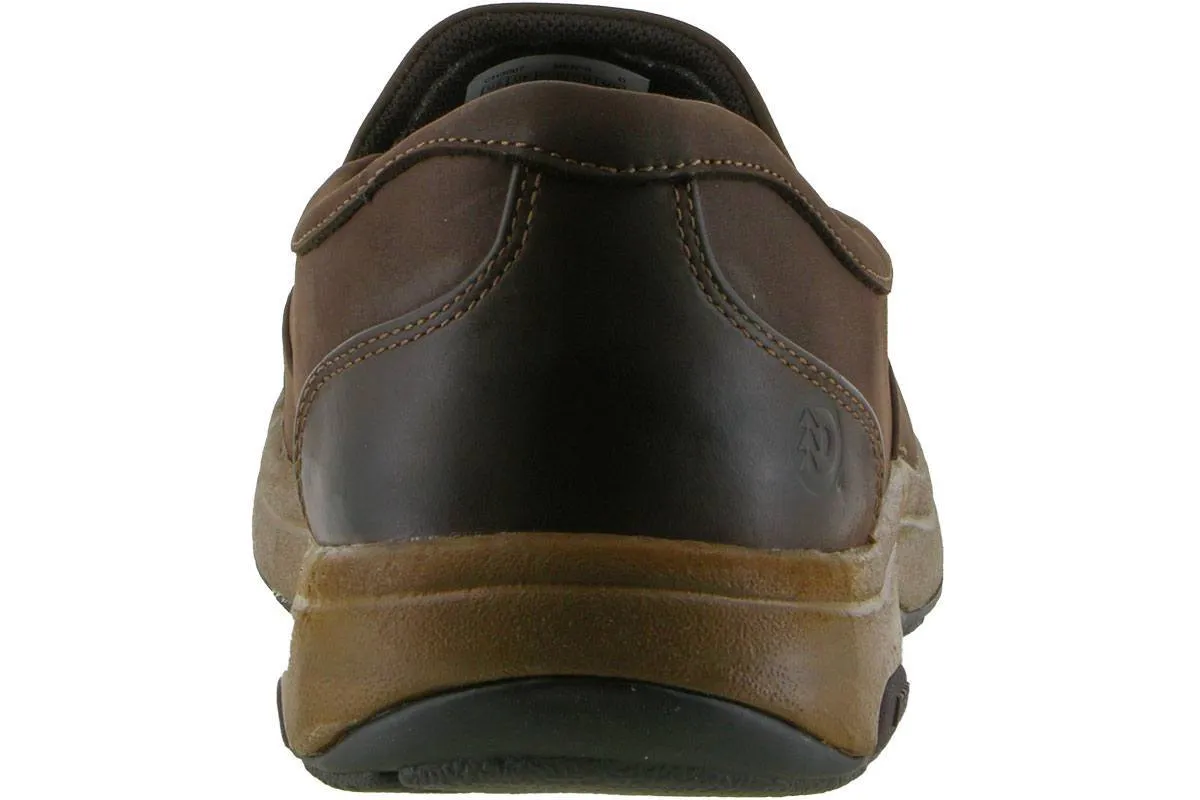 Dunham Battery Park Slip On Brown Nubuck Embroidered quality-built