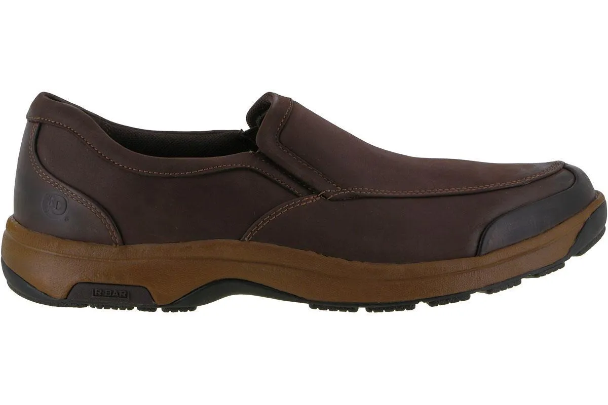 Functional shock absorption print - style Dunham Battery Park Slip On Brown Nubuck