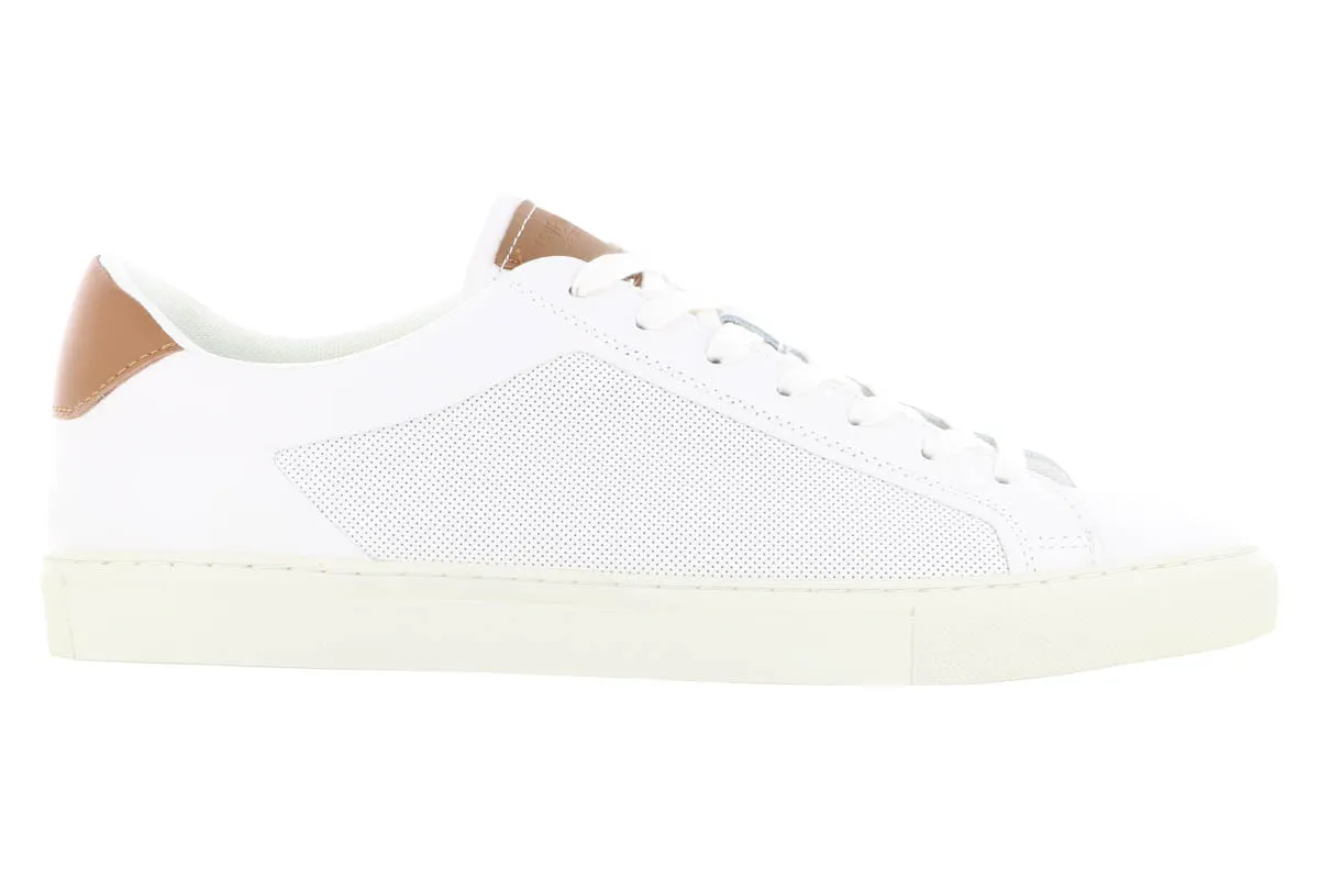 Steve Madden Finneas White Leather Sneaker City Look Cold Proof