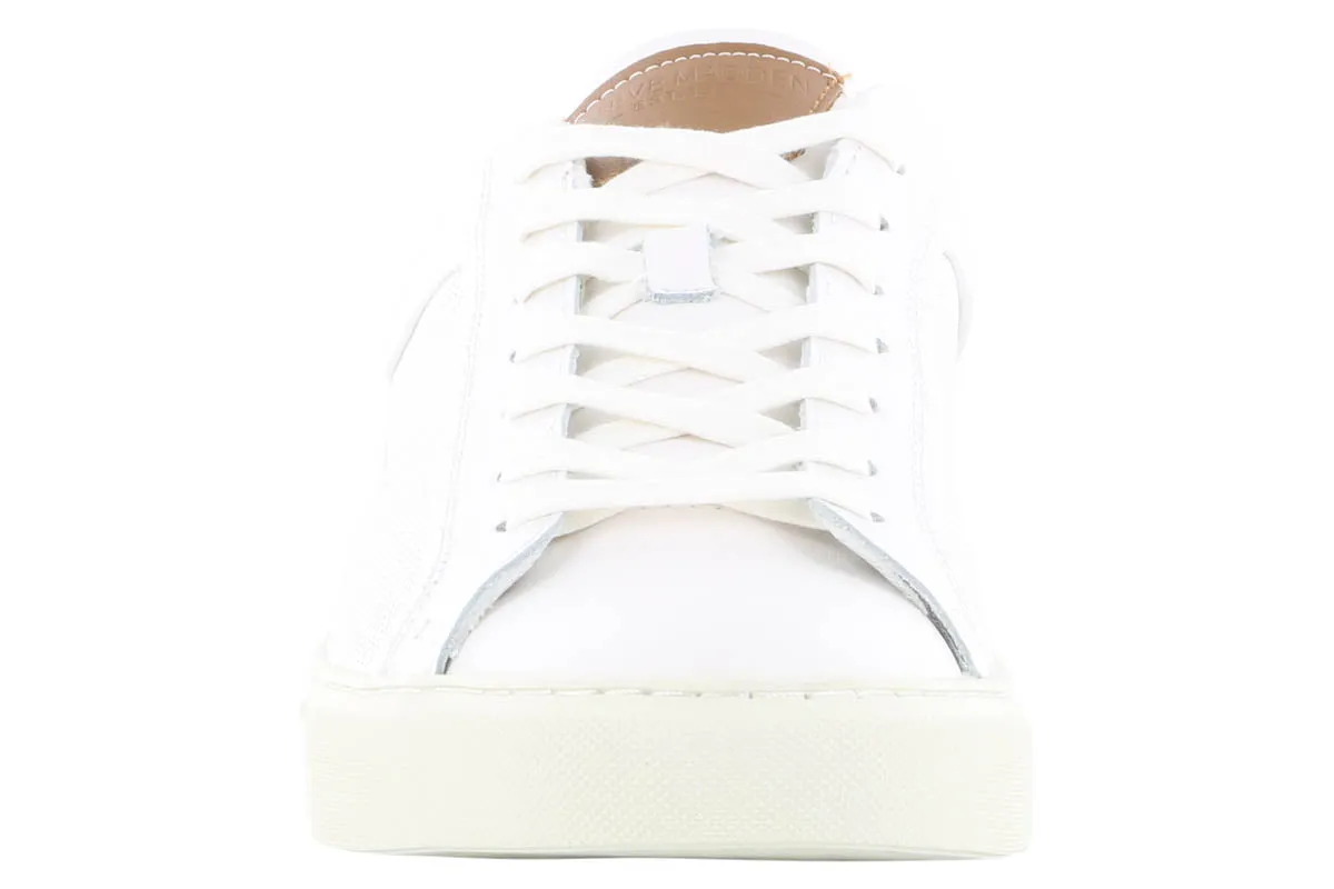 Slip Friendly Steve Madden Finneas White Leather Sneaker