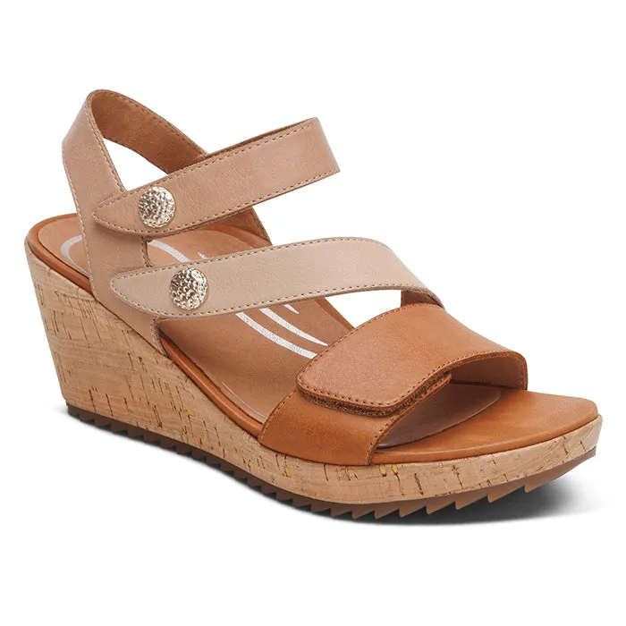Womens Aetrex Madelyn in Ginger Multi All-Age Fit Comfort Wear