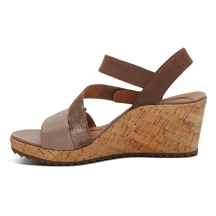 Womens Aetrex Madelyn in Taupe Multi Stylish Footwear