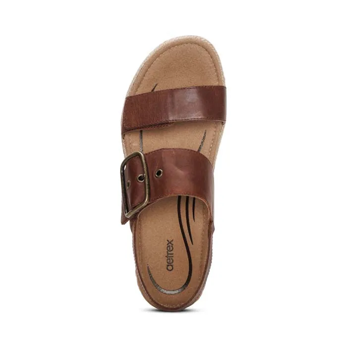 Womens Aetrex Vania in Walnut Slide On Light cushion
