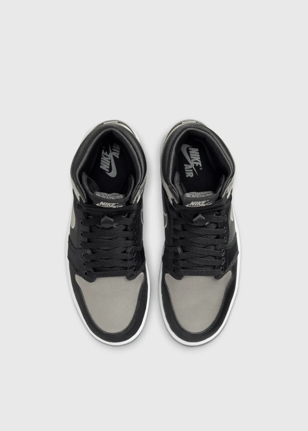 Women's Air Jordan 1 Retro High OG 'Satin Shadow' Sneakers Clean Lines