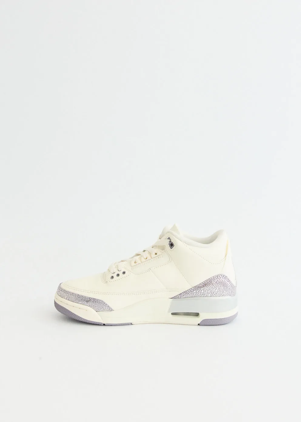 Comfort Tech Women's Air Jordan 3 Retro 'Sail Cement Grey' Sneakers