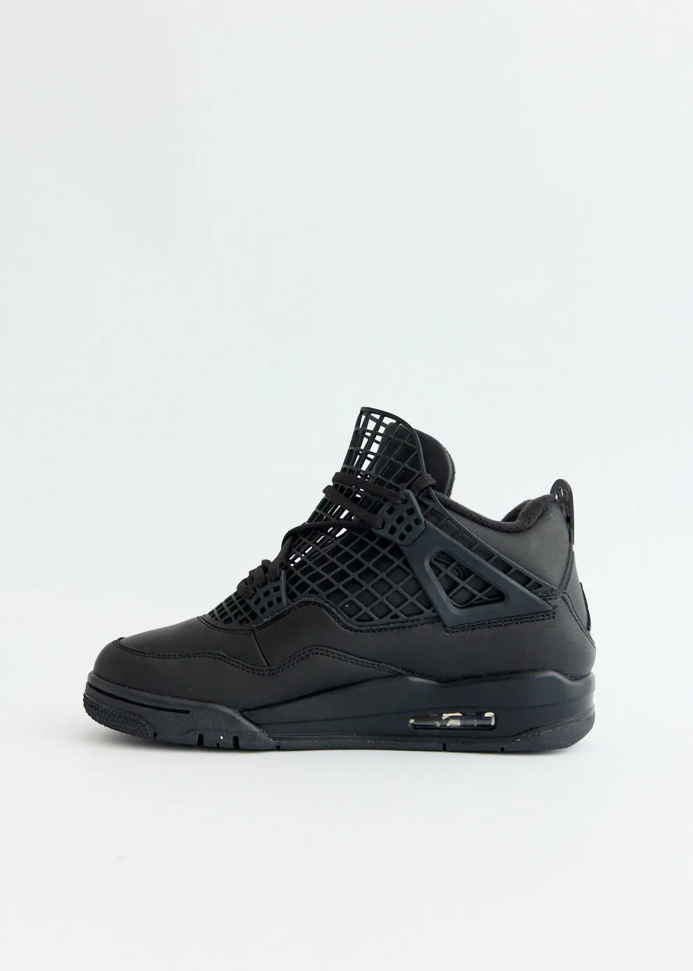 Tide Jog Street Ready Women's Air Jordan 4 Net 'Black' Sneakers