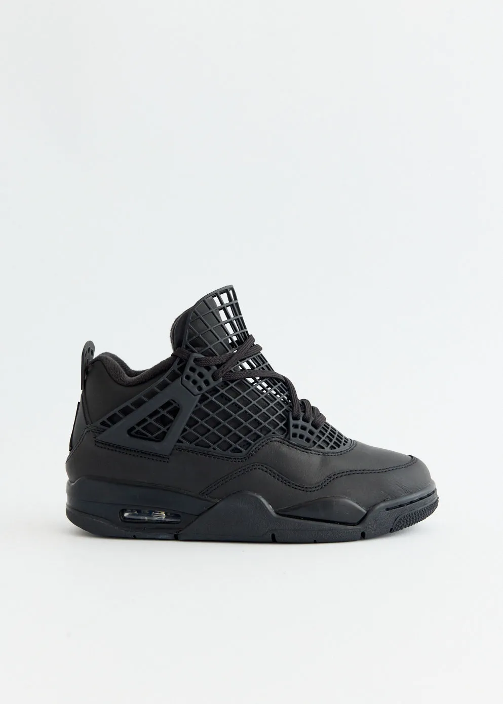Fog Step Youth Pick Women's Air Jordan 4 Net 'Black' Sneakers