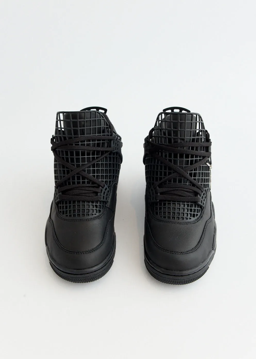 Comfort Fitment Smart Vibe Women's Air Jordan 4 Net 'Black' Sneakers