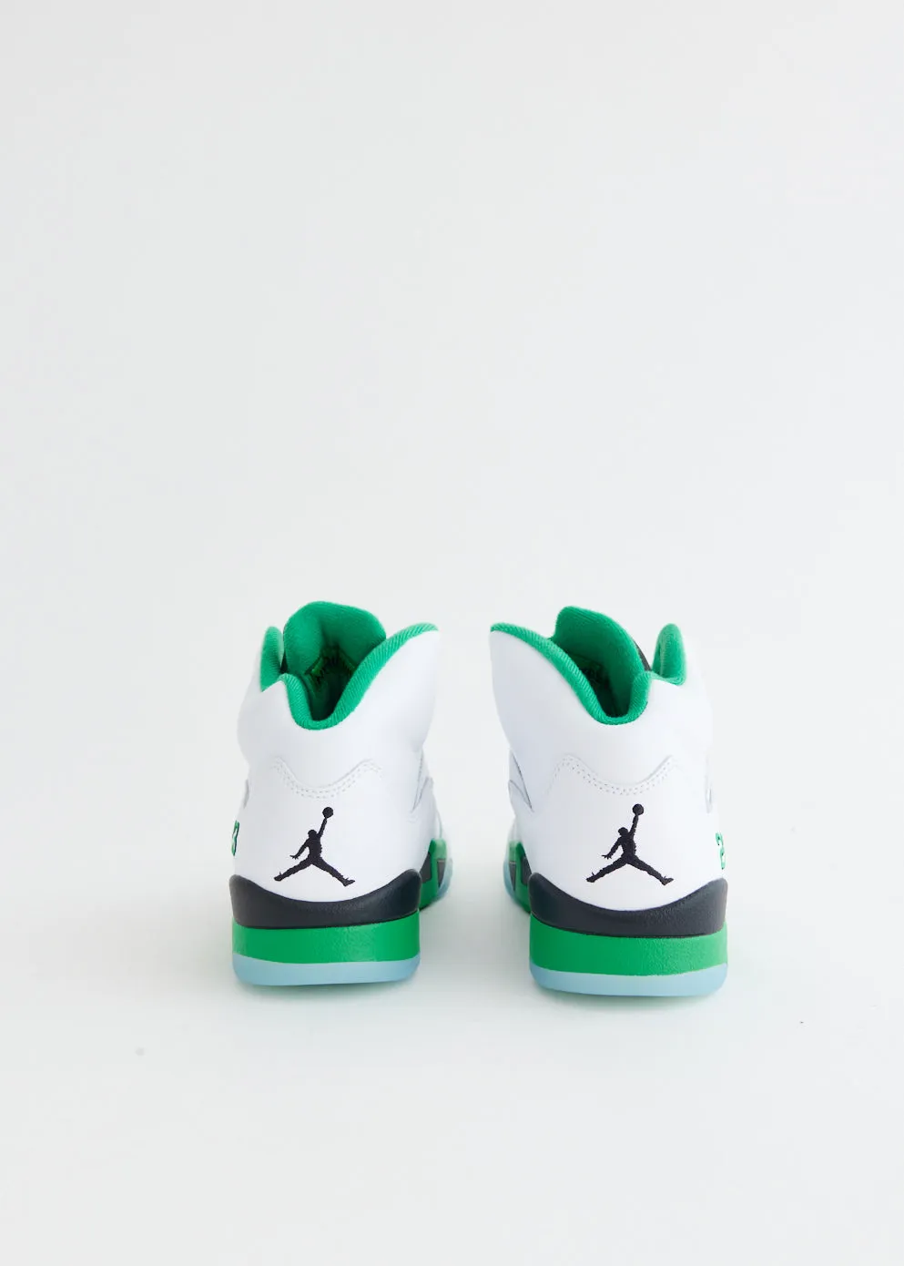 Travel Light Women's Air Jordan 5 Retro 'Lucky Green' Sneakers