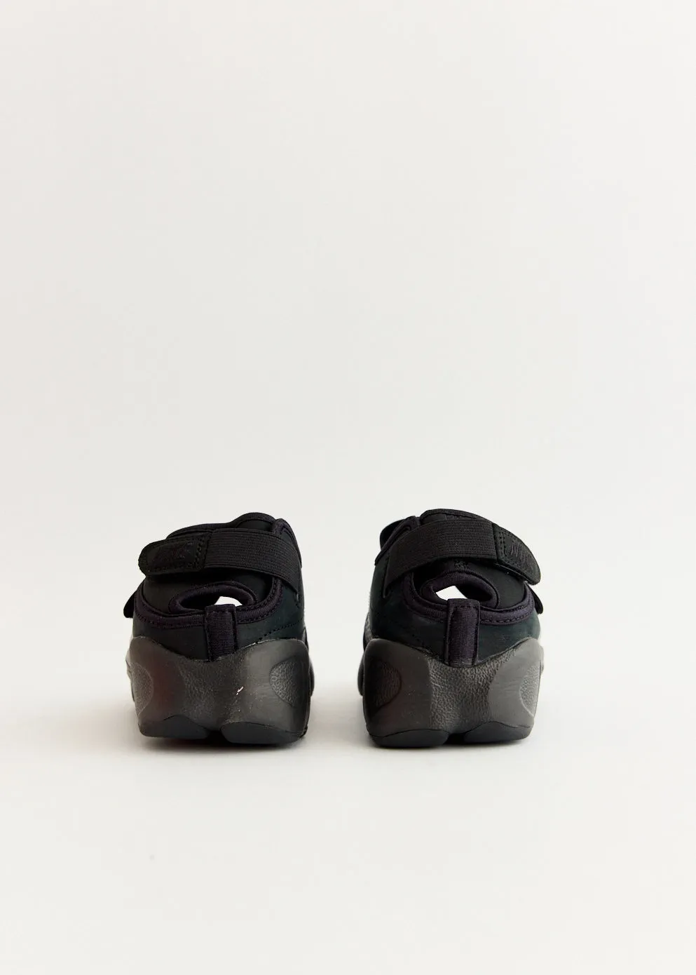 Women's Air Rift Breathe 'Metallic Silver Black' Sneakers lace up closure Shadow Look