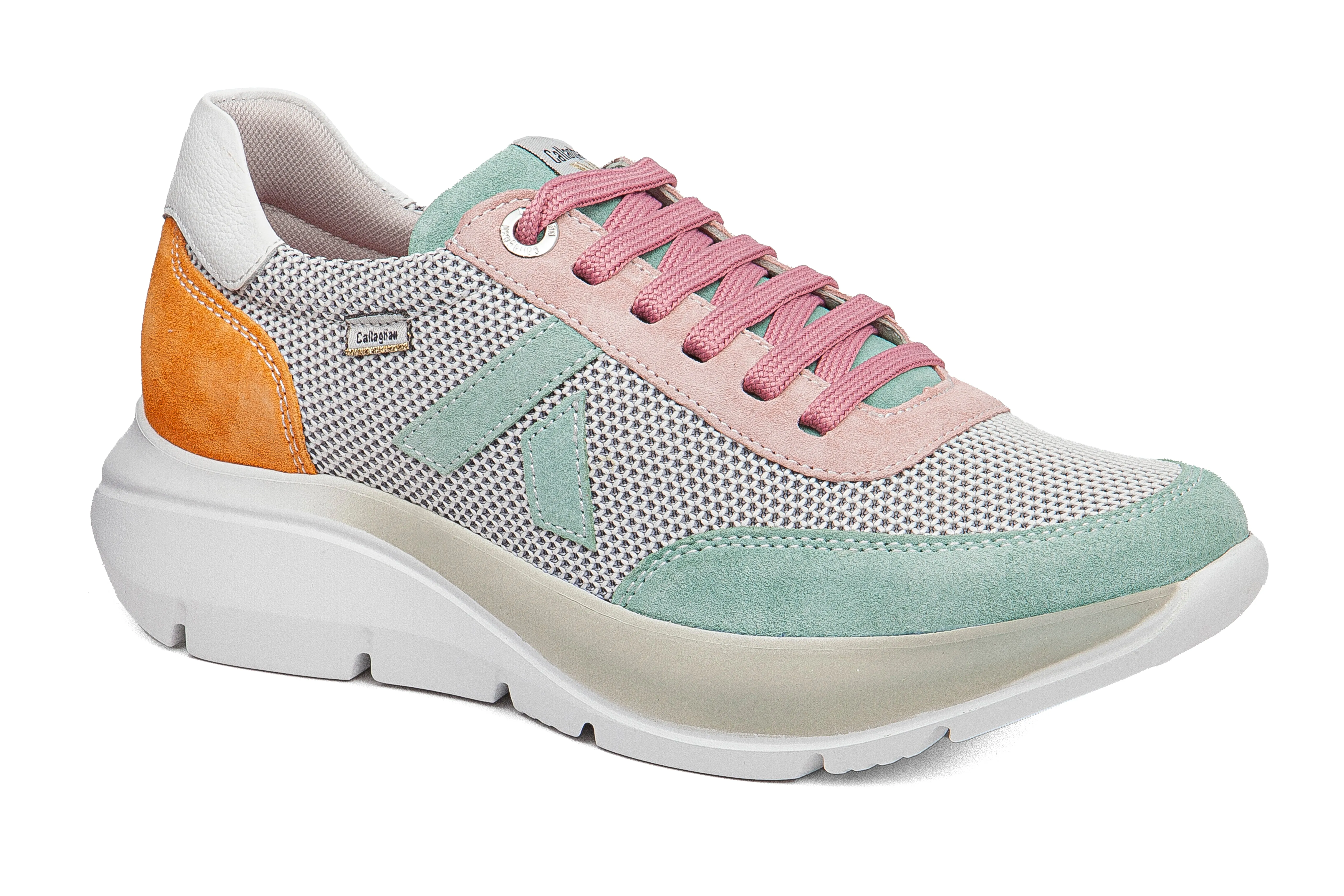 Women's Algoritmo 62400 - Green / White / Pink foam - midsole shoes user - friendly