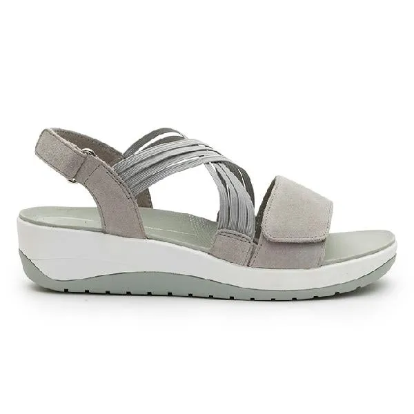 footbed cushioning adjustable footwear Womens Ara Niles in Pebble
