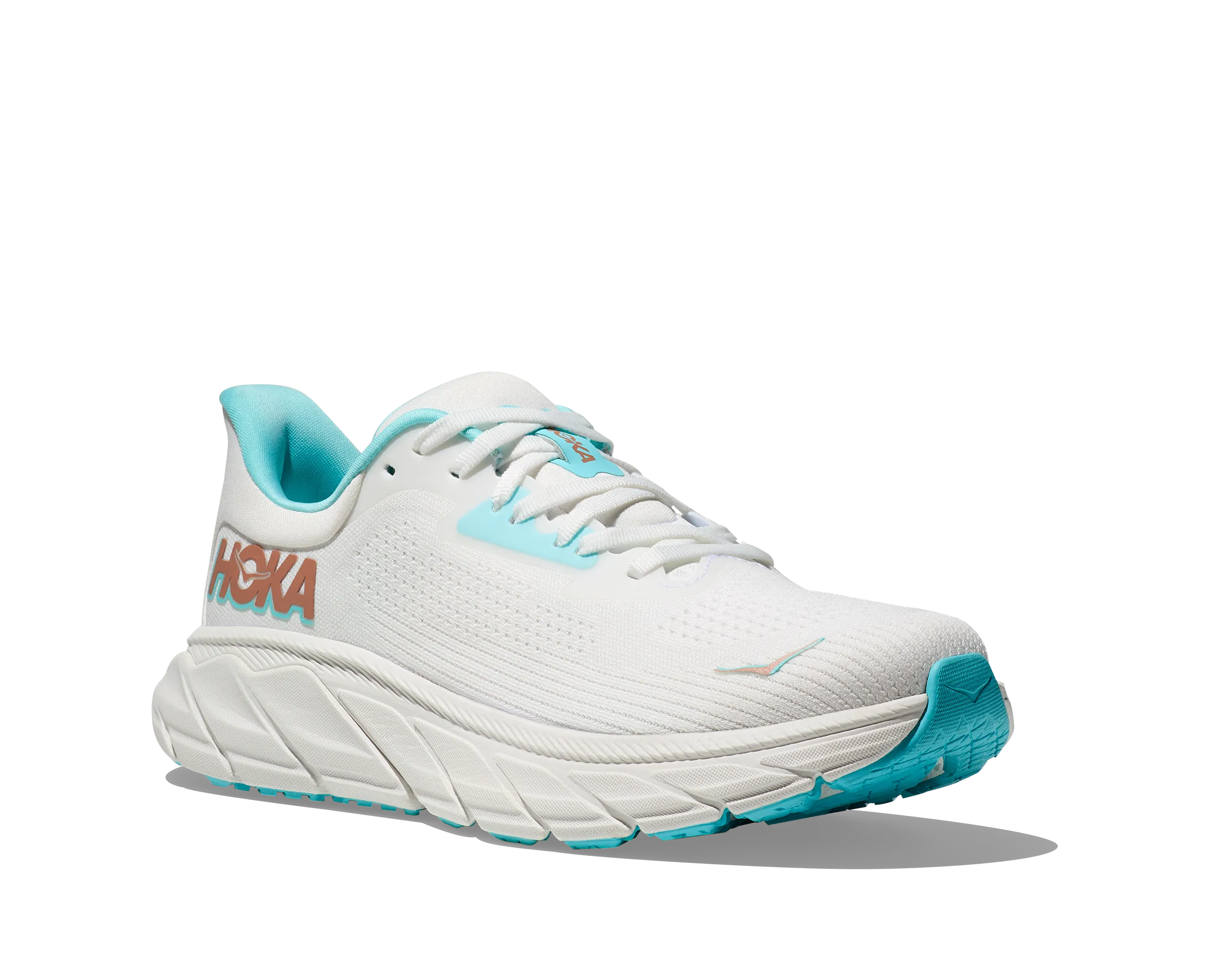 foggy - day running wear Women's Arahi 7 - Frost / Rose Gold
