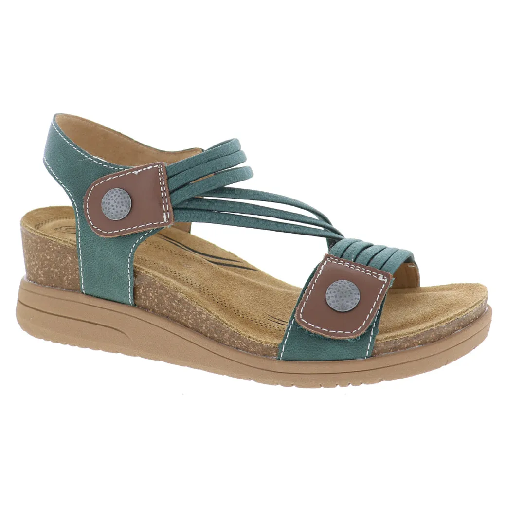 Ankle Strap Design Unisex Appeal Womens Biza Saint in Teal Multi