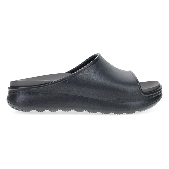 Womens Dansko Devyn in Black Wide Straps