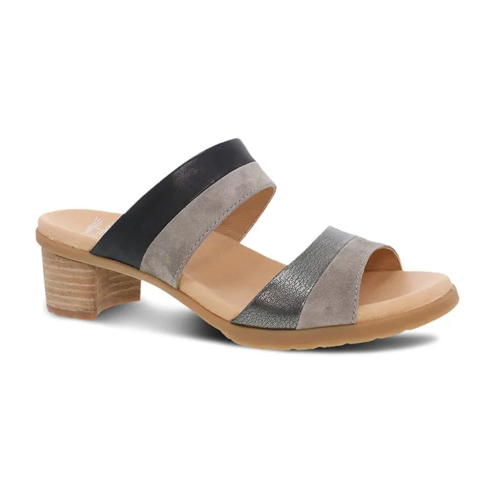 Womens Dansko Theresa in Black Multi Stretchable Strappy