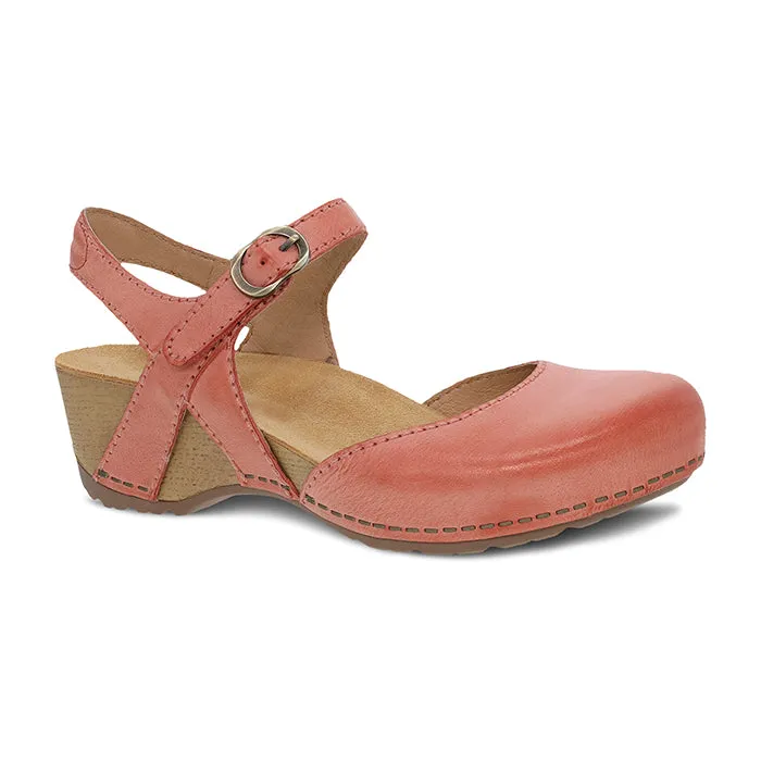 Womens Dansko Tiffani in Coral Practical Shoes Outing Fit