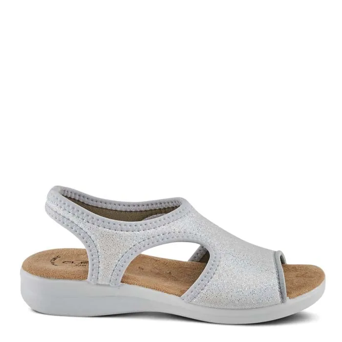 Womens Flexus Nyaman Pindott in Silver Ocean Breeze