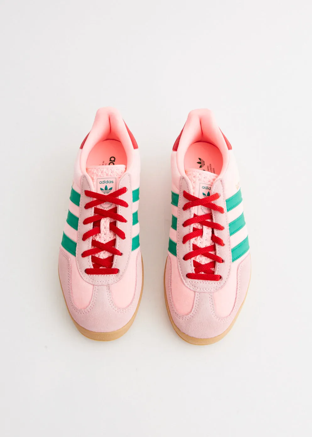 Elastic Lacing Travel Vibe Women's Gazelle Indoor 'Glow Pink' Sneakers