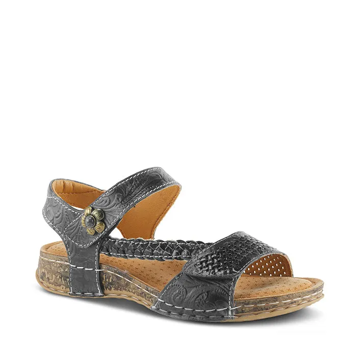 Womens L'Artiste Popular in Black Toe Post Stylish Casual Shoes