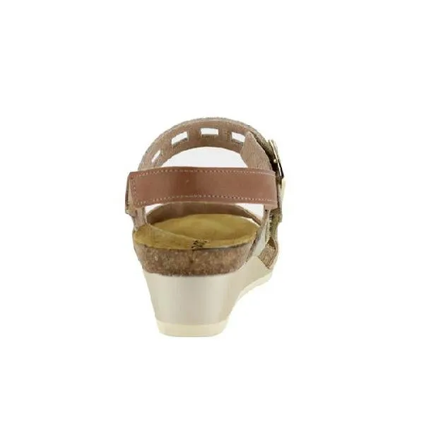 Gold Touch Womens Naot Dynasty in Cork/Radiant Gold/Latte Brown