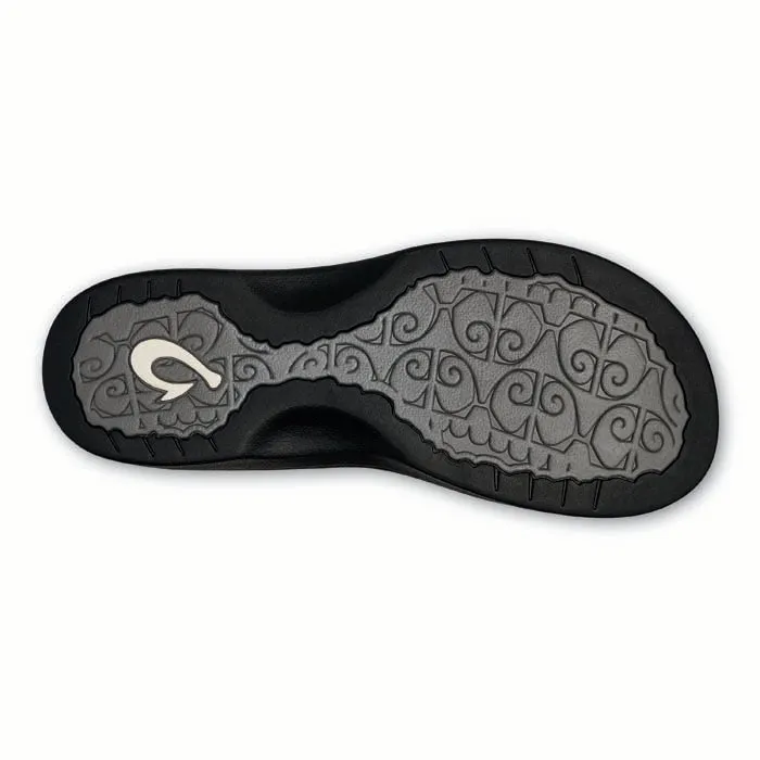 Womens Olukai Ohana in Charcoal/Onyx Vegan Material