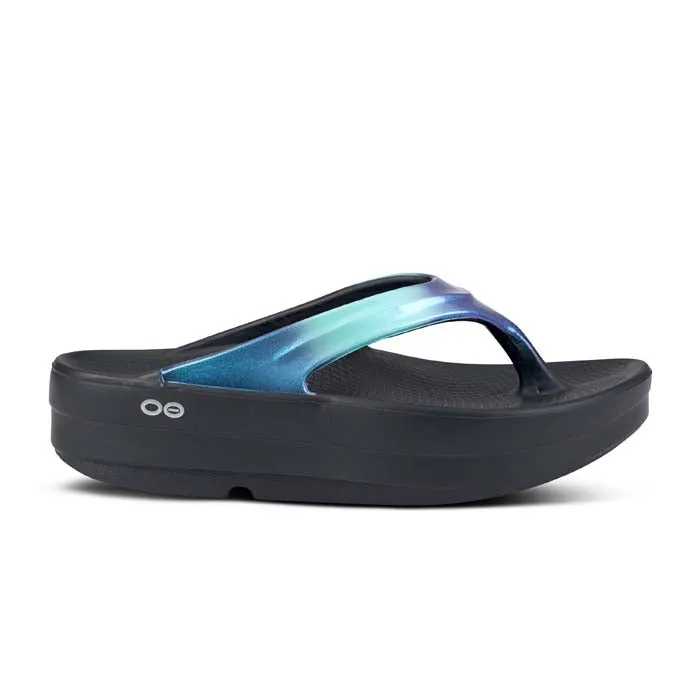 Womens Oofos Oomega Oolala Luxe in Atlantis Light Design