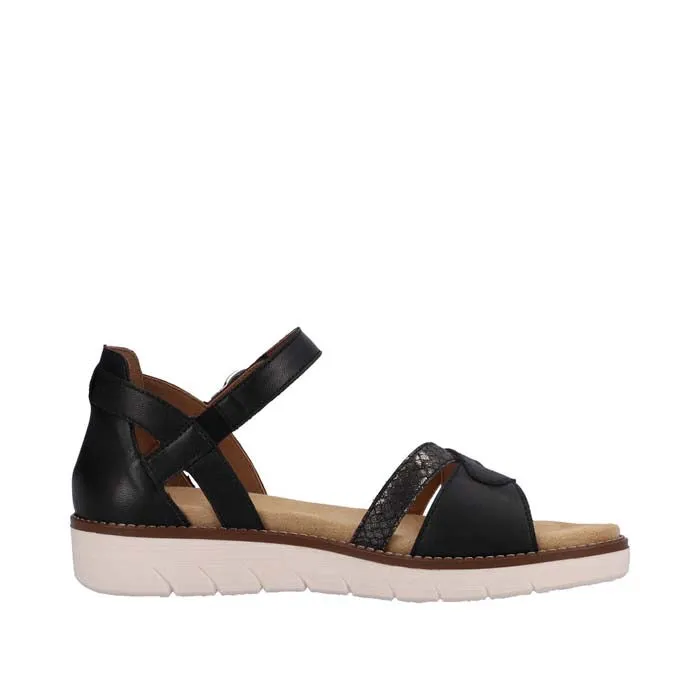 Stretchable Material Womens Remonte Jocelyn in Black/Black/Black