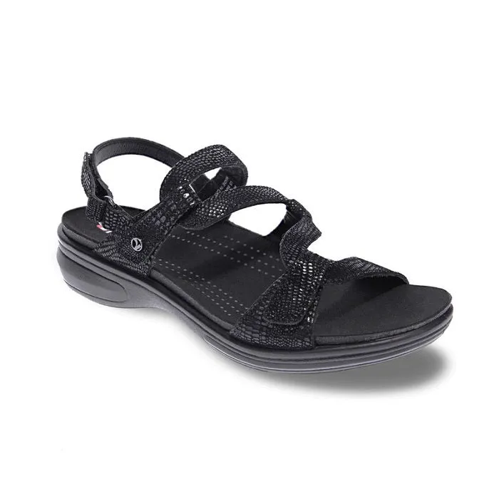 Support Comfort Womens Revere Emerald in Black Lizard